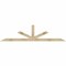 Ekena Millwork Saratoga Rough Sawn Timber Gable Bracket, Douglas Fir, 96"W x 24"H x 2"D x 4"F, 6/12 Pitch GBW096X24X0204SAR00RDF - alternate 1